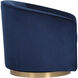 Hazel Gold / Navy Blue Sky Swivel Lounge Chair, Swivel